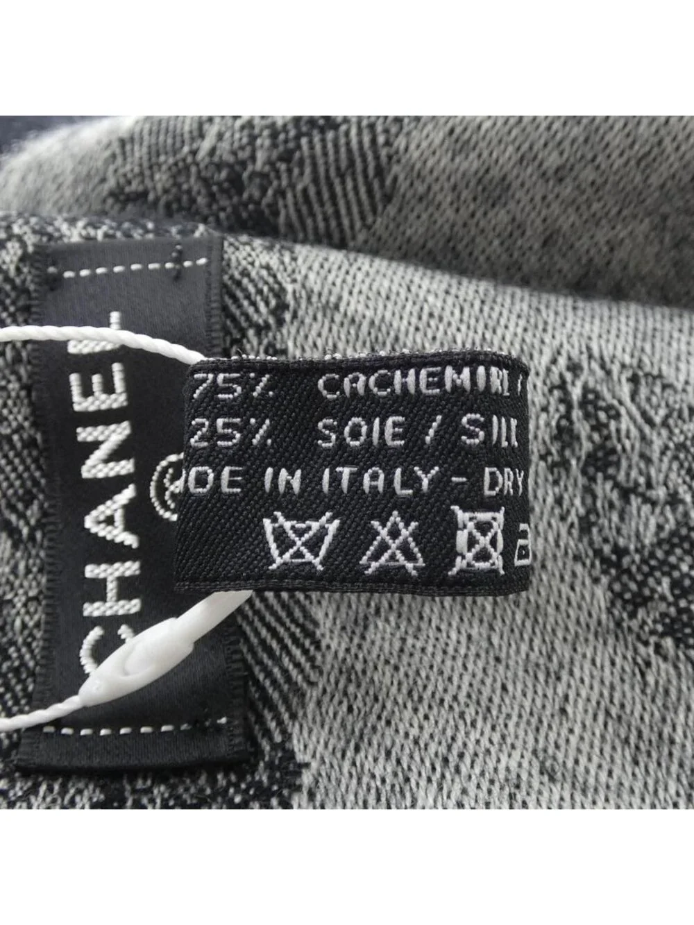 Chanel Stole Scarf Black